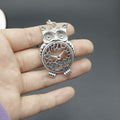 Zinc Alloy Minimalist Owl Keychain Bag Charm Gift – Antique Copper view 3