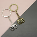 Zinc Alloy Minimalist Owl Keychain Bag Charm Gift Key Ring view 1