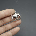 Zinc Alloy Minimalist Owl Keychain Bag Charm Gift Key Ring view 3