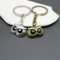 Zinc Alloy Minimalist Owl Keychain Bag Charm Gift Key Ring view 4