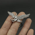 Metal Simple Eagle Keychain Bag Charm Key Ring – Antique Copper view 4