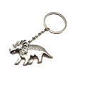 Metal Minimalist Dinosaur Keychain Bag Charm view 5