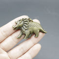 Metal Minimalist Dinosaur Keychain Bag Charm view 3