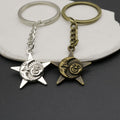 Zinc Alloy Sun Moon Star Keychain Bag Charm Gift – Antique Copper view 4