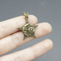 Zinc Alloy Sun Moon Star Keychain Bag Charm Gift – Antique Copper view 3