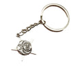 Zinc Alloy Sun Moon Star Keychain Bag Charm Gift – Antique Copper view 5