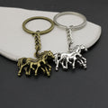Zinc Alloy Father Son Horse Keychain Key Ring Gift view 4