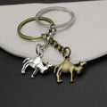 Zinc Alloy Simple Camel Keychain For Bag Charm Gift view 4