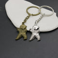 Metal Kung Fu Bear Keychain Cute Bag Charm Gift view 3