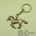 Metal Simple Horse Keychain Bag Charm Gift view 2