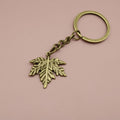 Metal Maple Leaf Keychain Bag Charm view 6
