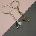 Alloy Ballerina Girl Keychain Bag Charm view 1