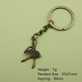 Alloy Ballerina Girl Keychain Bag Charm view 2