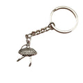 Alloy Ballerina Girl Keychain Bag Charm view 5
