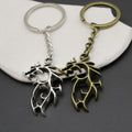 Metal Dragon Keychain Flame Style Bag Charm view 4