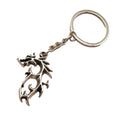 Metal Dragon Keychain Flame Style Bag Charm view 5