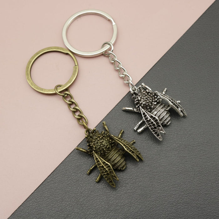 Zinc Alloy Minimalist Bee Keychain For Bag Charm Gift