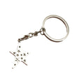 Metal Five-Pointed Star Keychain Minimalist Bag Charm Gift view 5