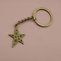 Metal Five-Pointed Star Keychain Minimalist Bag Charm Gift view 6