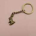 Metal Minimalist Rabbit Keychain For Bag Charm Gift view 6