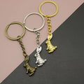 Metal Minimalist Rabbit Keychain For Bag Charm Gift view 1
