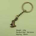Metal Minimalist Rabbit Keychain For Bag Charm Gift view 2