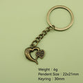 Metal Heart Keychain Gift view 2