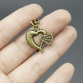 Metal Heart Keychain Gift view 4