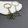 Zinc Alloy Minimalist Spider Keychain Key Ring Gift view 4