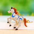 Jeweled Winged Horse Keychains with Braided and Bare Wrist Loops view 7