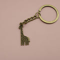 Zinc Alloy Simple Giraffe Keychain Bag Charm Gift view 6