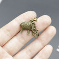 Zinc Alloy Minimalist Elephant Keychain Bag Charm Gift view 4