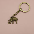 Zinc Alloy Minimalist Elephant Keychain Bag Charm Gift view 6