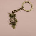 Zinc Alloy Simple Owl Keychain Animal Gift Key Ring view 6