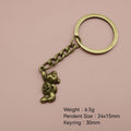 Zinc Alloy Bear Shape Keychain Bag Charm Gift view 2