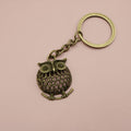Zinc Alloy Simple Owl Keychain For Bag Charm Gift view 6