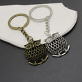Zinc Alloy Simple Owl Keychain For Bag Charm Gift view 3