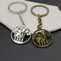 Metal Minimalist Elephant Keychain Bag Charm Gift view 4