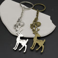 Metal Minimalist Sika Deer Keychain Bag Charm Gift Accessory view 4
