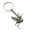 Zinc Alloy Minimalist Crane Keychain Bag Charm Gift view 5
