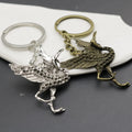Zinc Alloy Minimalist Crane Keychain Bag Charm Gift view 3