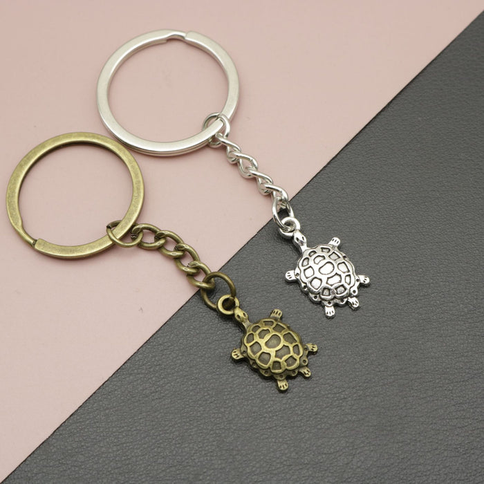 Zinc Alloy Simple Turtle Keychain Bag Charm Gift