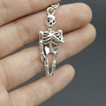 Metal Minimalist Skull Keychain For Key Ring Gift view 4
