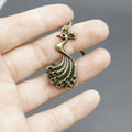 Metal Minimal Peacock Keychain Bag Charm view 4