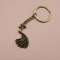 Metal Minimal Peacock Keychain Bag Charm view 6
