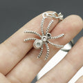 Metal Spider Keychain Bag Charm – Antique Copper view 4
