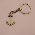 Metal Minimalist Ship Wheel Keychain Car Key Ring view 6