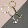 Metal Minimalist Ship Wheel Keychain Car Key Ring view 1