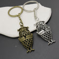 Zinc Alloy Simple Owl Keychain Bag Charm Gift – Antique Copper view 4