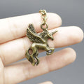 Metal Unicorn Keychain Bag Charm – Antique Copper view 4